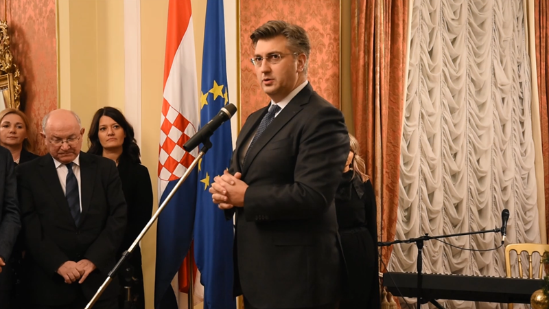 Svečano primanje predsjednika Vlade Andreja Plenkovića za predstavnike Diplomatskoga zbora u prigodi božićnih blagdana